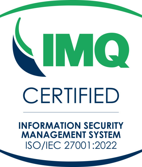 IMQ Certified badge for ISO 13485 – Quality Management System for Medical Devices